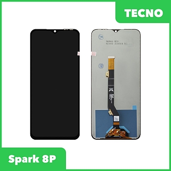 LCD дисплей для Tecno Spark 8P в сборе с тачскрином (черный)