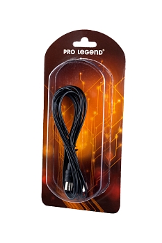 Антенный кабель Pro Legend PL1103 Кабель ТВ вилка - ТВ розетка, антенный, удлинитель, 3м BL1